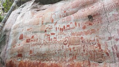 12,500-year-old rock art 'canvas' in the Amazon reveals early Americans' connection with wildlife