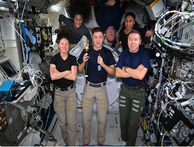 NASA astronauts perform "Out-of-the-world" Olympic sports