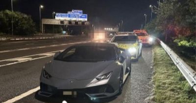 Lamborghini spotted 'racing' on Glasgow's M74 seized by police