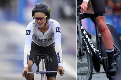 'I'm probably the worst bike handler out there': Taylor Knibb crashes four times in Olympics time trial