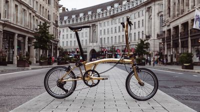 Golden wheels and Olympic feels: Brompton unveils blingy bikes for Team GB