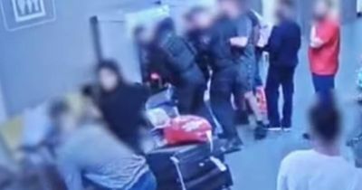 New footage shows lead-up to police incident at Manchester Airport