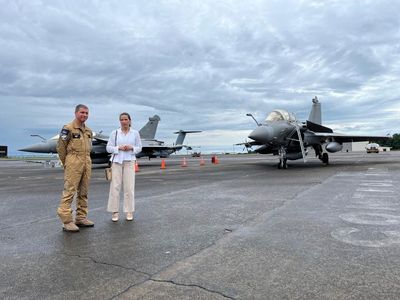 France renews vow to defend freedom of navigation as it showcases fighter jets in the Philippines