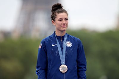 Chloé Dygert to race on at Paris Olympics despite high-speed time trial crash