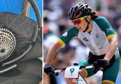 'It just exploded' - Rider suffers freak wheel break during Olympic mountain bike race