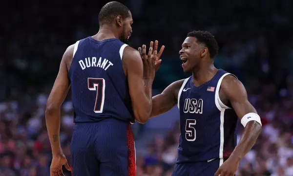 Kevin Durant dazzles in US victory as French crowd boo Joel Embiid