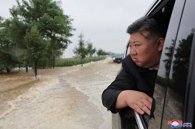 5,000 people rescued from flooding in North Korea in evacuation efforts led by Kim, report says