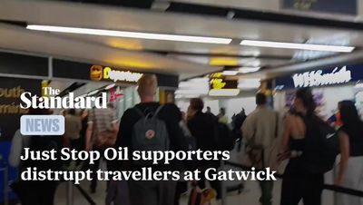 Just Stop Oil protesters arrested after trying to block Gatwick Airport departure gates