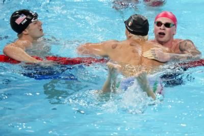 Nic Fink Wins First Olympic Medal In 100M Breaststroke