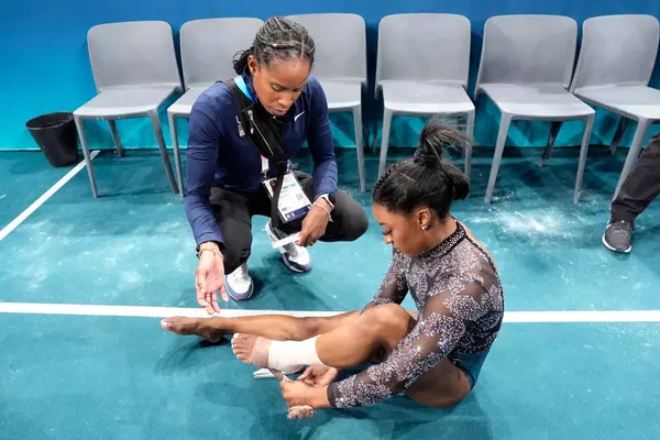 Olympic qualifying wasn't the first time Simone Biles tweaked an injury. That's simply gymnastics