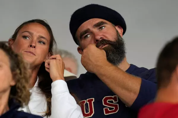 Jason Kelce recruited by rugby star Ilona Maher as the US Olympic women's team's super fan