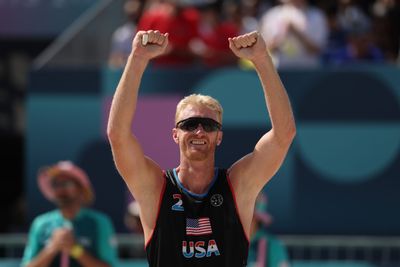 Former NBA player Chase Budinger remarkably won his first beach volleyball match as an Olympian