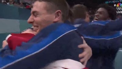 U.S. Men's Gymnastics Team's Joyous Celebration After First Medal Since 2008 Was Perfect