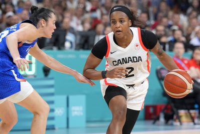 Shay Colley excels, Canada loses in Olympic opener