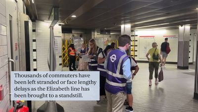 Commuter chaos as leaky hydraulic fluid blamed for 'day of misery' on Elizabeth line