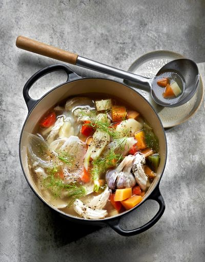 The perfect poached chicken soup recipe