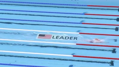 Olympics Fans in Awe of Katie Ledecky's Massive Lead in 1500m Swimming Race