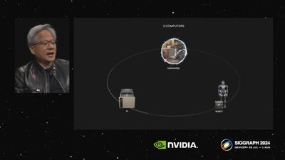 Nvidia's CEO chats about the future of AI: 'We're going to need three computers... one to create the AI… one to simulate the AI… and one to run the AI'