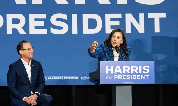 Harris campaign hits back at Trump immigration attack ad amid $50m ad buy ahead of Democratic convention – live
