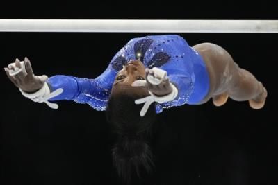 Simone Biles' Energetic Performance Shines In Women's Gymnastics Team Final