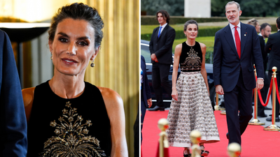 We're still thinking about Queen Letizia's head-to-toe Dior outfit with gorgeous gold embellishments and the luxury handbag of dreams