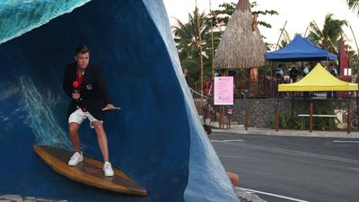 Colin Jost's Perfect Joke About Injury He Suffered Covering Olympic Surfing in Tahiti