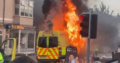 Violent clashes between protesters and police in Southport following stabbings