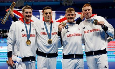 Team GB retain men’s 4x200m freestyle relay gold in style to end pool drought