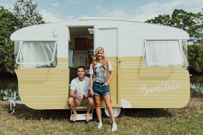 Take a tour through this vintage caravan renovation