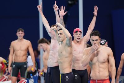 Great Britain quartet retain 4x200m relay title to give GB first Paris pool gold