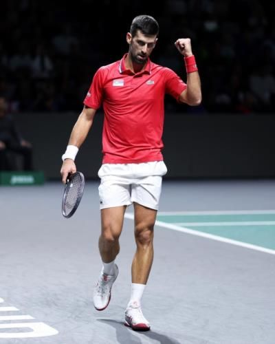 Novak Djokovic In Intense Battle For Olympic Gold Medal