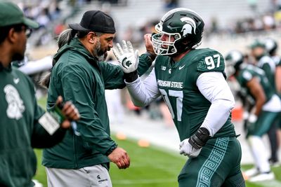 Watch Michigan State football DT Maverick Hansen talk about fall camp practice opening