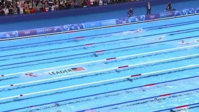 Wild Photo Shows Katie Ledecky With Another Laughably Big Lead in 1500M Final