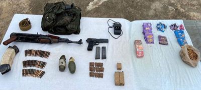 J-K: Army in joint operation recovers large consignment of weapons, ammunition and explosives from Rajouri