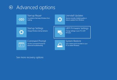 How to enter UEFI (BIOS) on Windows 10 PCs