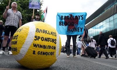 Barclays chief praises Wimbledon bosses for ‘resisting’ calls to drop bank’s sponsorship