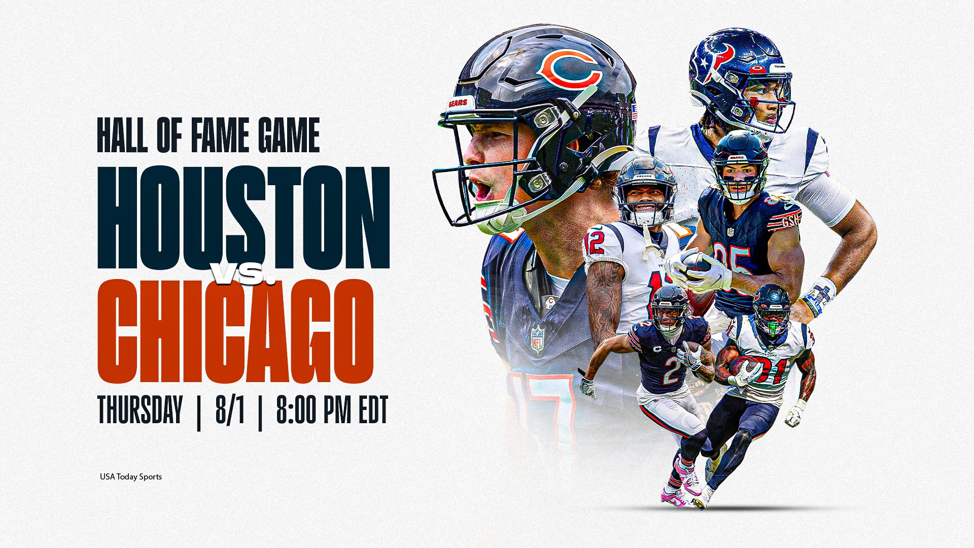 How to watch Bears vs. Texans in 2024 Hall of Fame Game