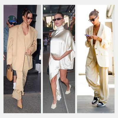 Hailey Bieber proves buttermilk is still this summer’s hottest hue