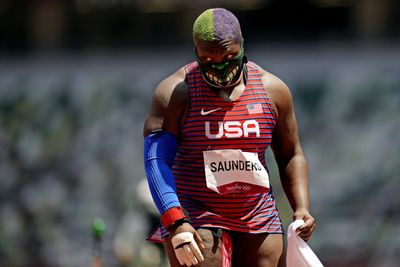 Why does Team USA shot-putter Raven Saunders (‘The Hulk’) wear a face mask? Here’s the answer.