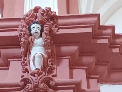 Botched Spanish church makeover leaves cherubim looking startled