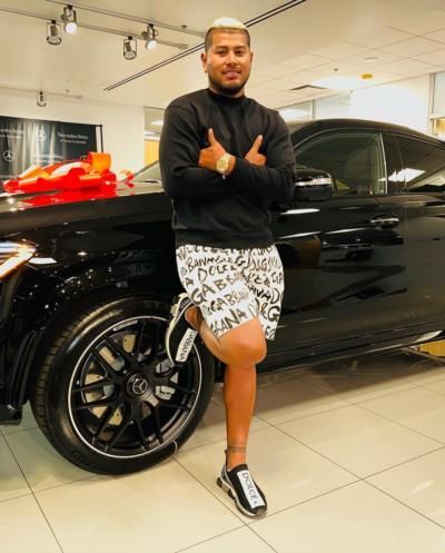 Jaime Barria Celebrates New Car Purchase With Family