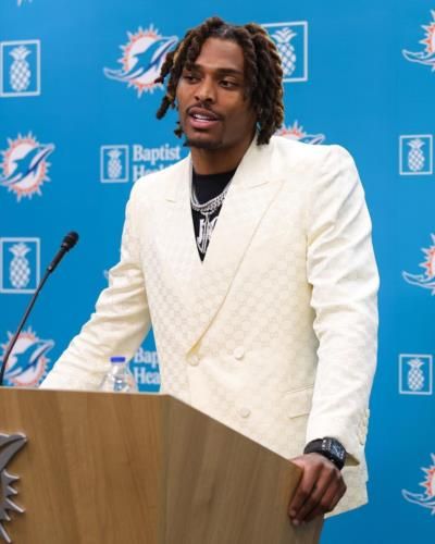 Jalen Ramsey's Inspiring Speech In Crisp White Outfit