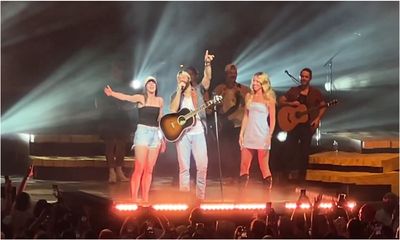 Caitlin Clark and Lexie Hull show off singing chops during WNBA Olympic break at Jordan Davis concert