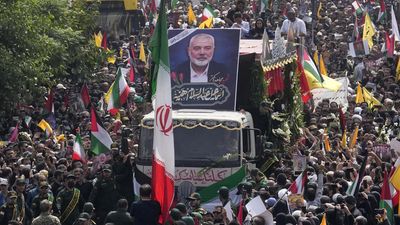 Iran calls for revenge at funeral of Hamas leader Ismail Haniyeh