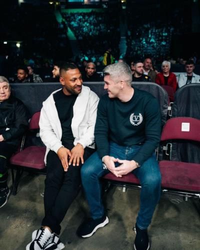 Kell Brook And Liam Smith Enjoying A Candid Conversation Together