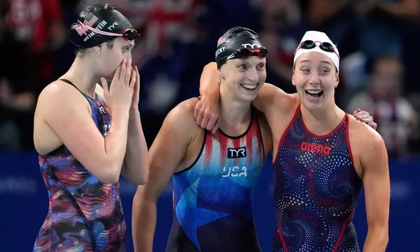 USA’s Katie Ledecky wins 13th Olympic medal to set all-time female record