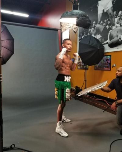 Daniel Jacobs Showcases Boxing Gear In Professional Photoshoot Setup