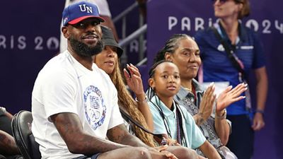 LeBron James Stays Through Rain Delay to Watch Team USA's Beach Volleyball Win