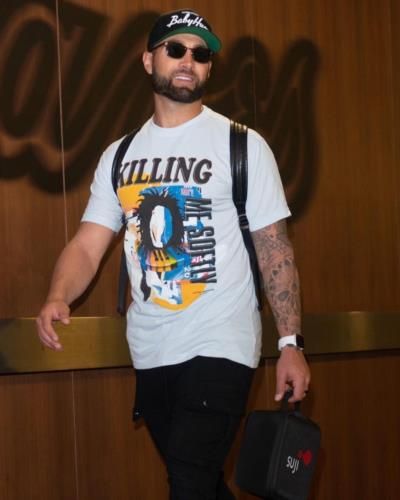 Kevin Pillar's Stylish Arrival For Match Day