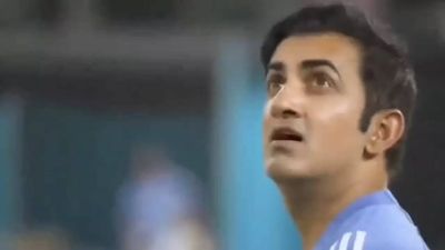 Into the stands! Gautam Gambhir's reaction to Rohit Sharma's big hit can't be missed - Watch